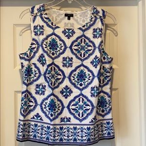Talbots sleeveless top
